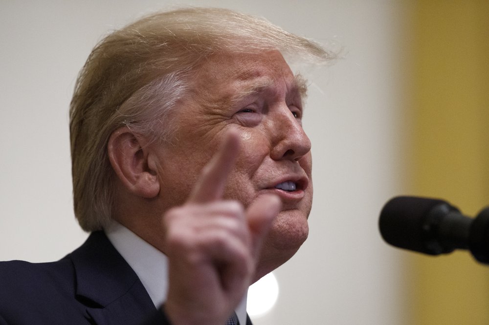 1000 President Donald Trump speaks during the Young Black Leadership Summit at the White House in Washington, Friday, Oct. 4, 2019. (Carolyn Kaster/AP Photo)