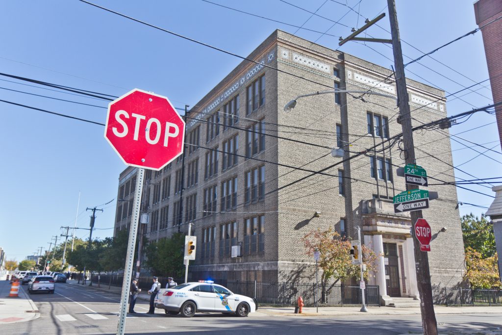 2019 10 24 k paynter epa grant The former John F Reynolds school building will receive environmental testing as part of a grant form the federal EPA to the PHA. (Kimberly Paynter/WHYY)