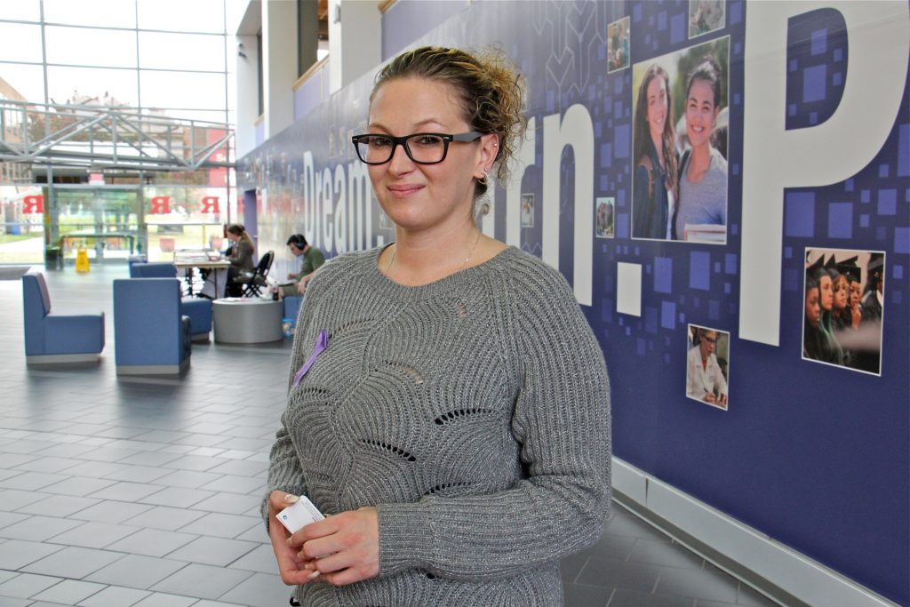 2019 10 30-e lee-felicia buzard-camden county college-project save addiction intervention program After going through addiction treatment, Felisha Buzard is a student at Camden County College and looks forward to regaining custody of her 2-year-old daughter. (Emma Lee/WHYY)