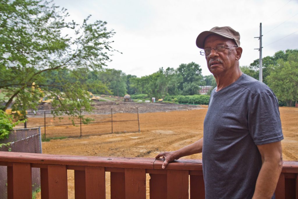 651KYYNg Leo Brundage, an “old Eastwick” native, returned to the neighborhood in the 1980s. (Kimberly Paynter/ WHYY)
