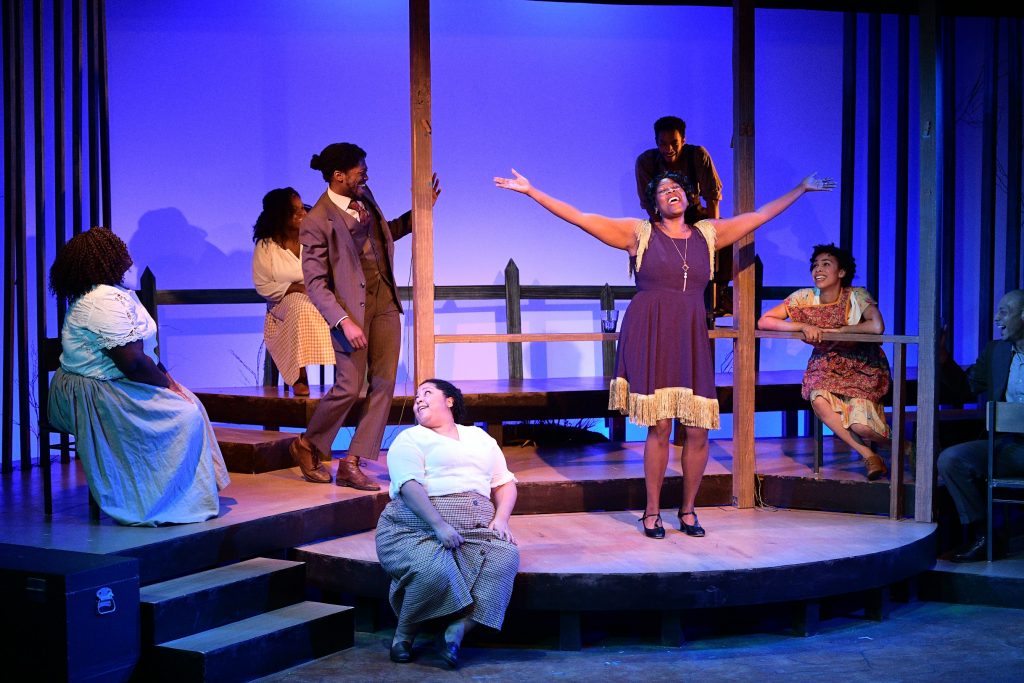 The ensemble of Theatre Horizon's 'The Color Purple,' which won best production of a musical and other honors at the Barrymore Awards on Monday night. (Courtesy of Alex Medvick) 