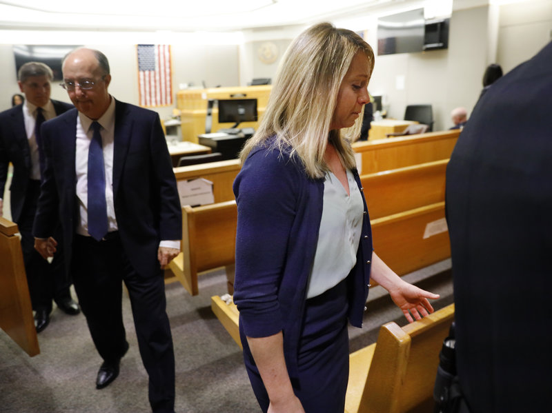 ap_19274603822904-404ab7a7cb6bfb20160f56e3b3487822241b6248-s800-c85 Fired Dallas police officer Amber Guyger leaves the courtroom after a jury found her guilty of murder Tuesday. Guyger shot and killed Botham Jean, an unarmed 26-year-old neighbor in his own apartment last year. She told police she thought his apartment was her own and that he was an intruder. (Tom Fox/Tom Fox/The Dallas Morning News via AP)
