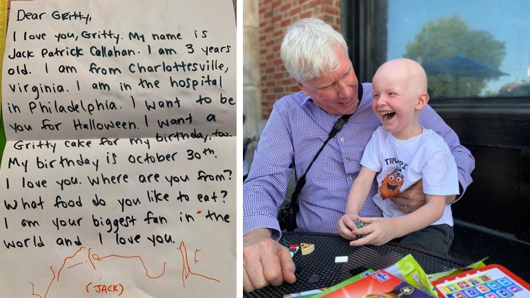 grittyletter-choppatient-768×432 3-year-old Jack is a huge Gritty fan (Instagram / @ryanhcallahan)