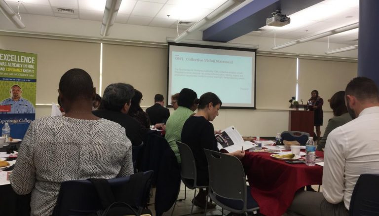 Attendees during the first meeting of the Lenfest North Philadelphia Workforce Initiative (Jensen Toussaint/AL DÍA News)