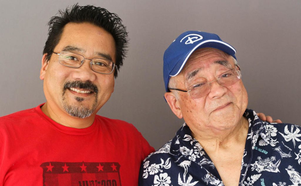 Father and son artists, Vince Ito (left) and Willie Ito, at their StoryCorps interview in Los Angeles last month. Father and son artists, Vince Ito (left) and Willie Ito, at their StoryCorps interview in Los Angeles last month. (Rochelle Hoi-Yiu Kwan/StoryCorps)