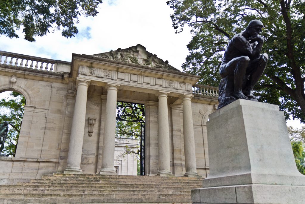 The Meudon Gate at the Rodin museum is a replica of the one at Rodin’s estate in the suburb of Paris, Meudon. (Kimberly Paynter/WHYY)