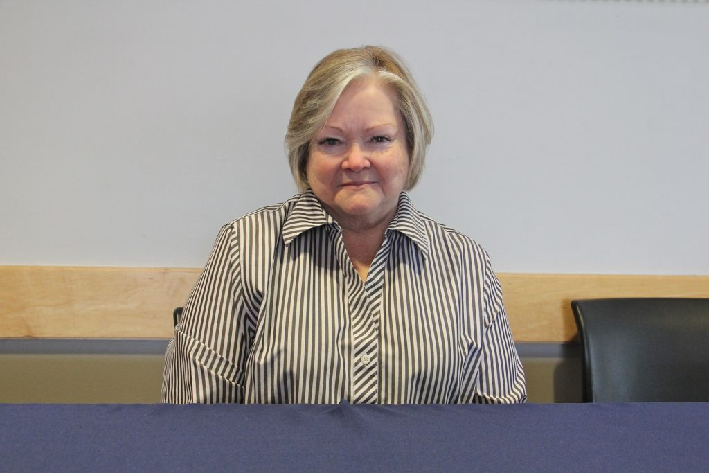 2019 11 13-e lee-judy shepard-national constitution center-hate crimes and domestic terrorism summit Judy Shepard, mother of Matthew Shepard, who was murdered in 1998 because he was gay, spoke at the National Constitution Center to a summit of law enforcement officials on hate crimes and domestic terrorism. (Emma Lee/WHYY)