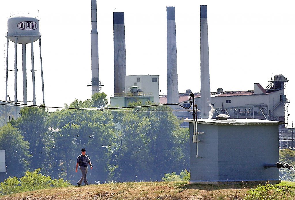 DUPONT **FILE** DuPont Washington Works plant along Ohio River in Parkersburg, W. Va. is shown in this undated file photo. (AP Photo/The Marietta Times)