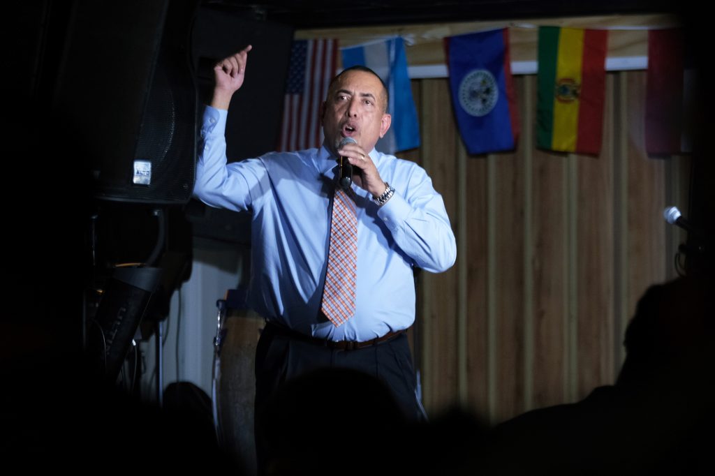 Democratic mayoral candidate Eddie Moran 15 Democratic mayoral candidate Eddie Moran is looking to become the first Latinx mayor of Reading, which has a majority latinx population. (Matt Smith for Keystone Crossroads)