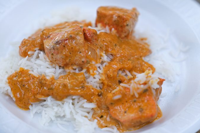 Chicken Tikka Masala at Eat Spice in Luzerne County. (Matt Smith for Keystone Crossroads)