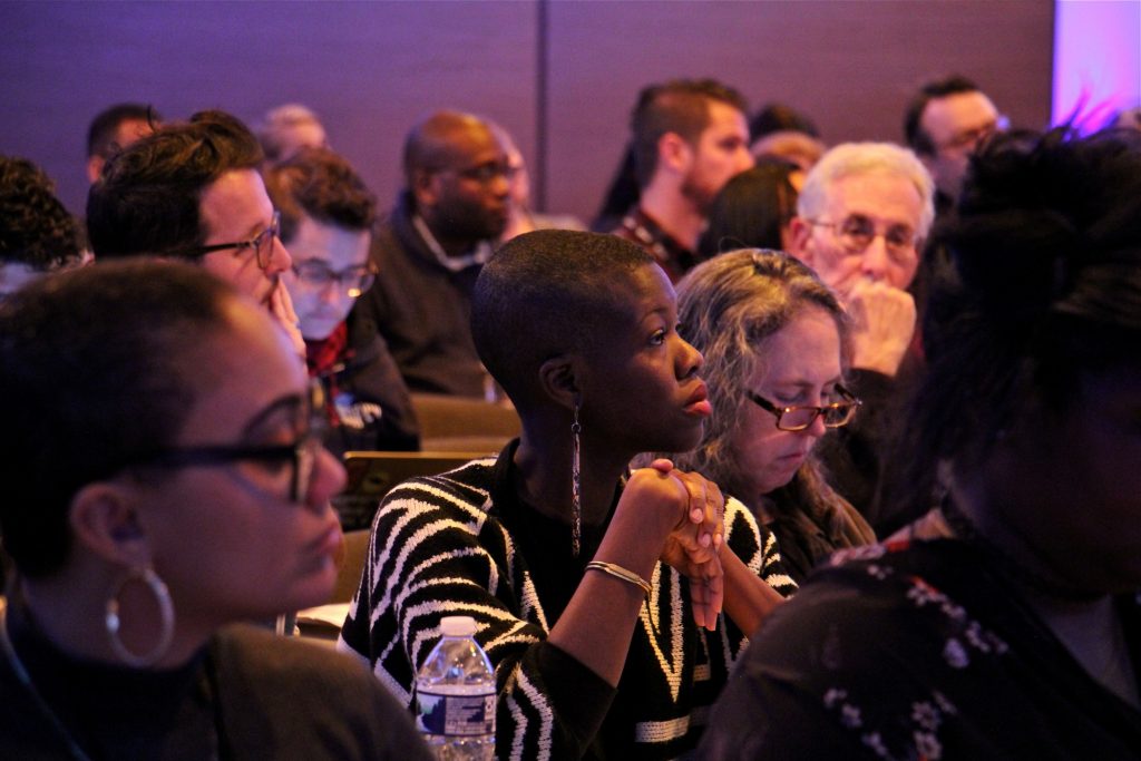 2019 11 08-e lee-philadelphia whyy-better gun violence reporting About 200 journalists attended the Better Gun Violence Reporting Summit on Nov. 8, 2019 (Emma Lee/WHYY)