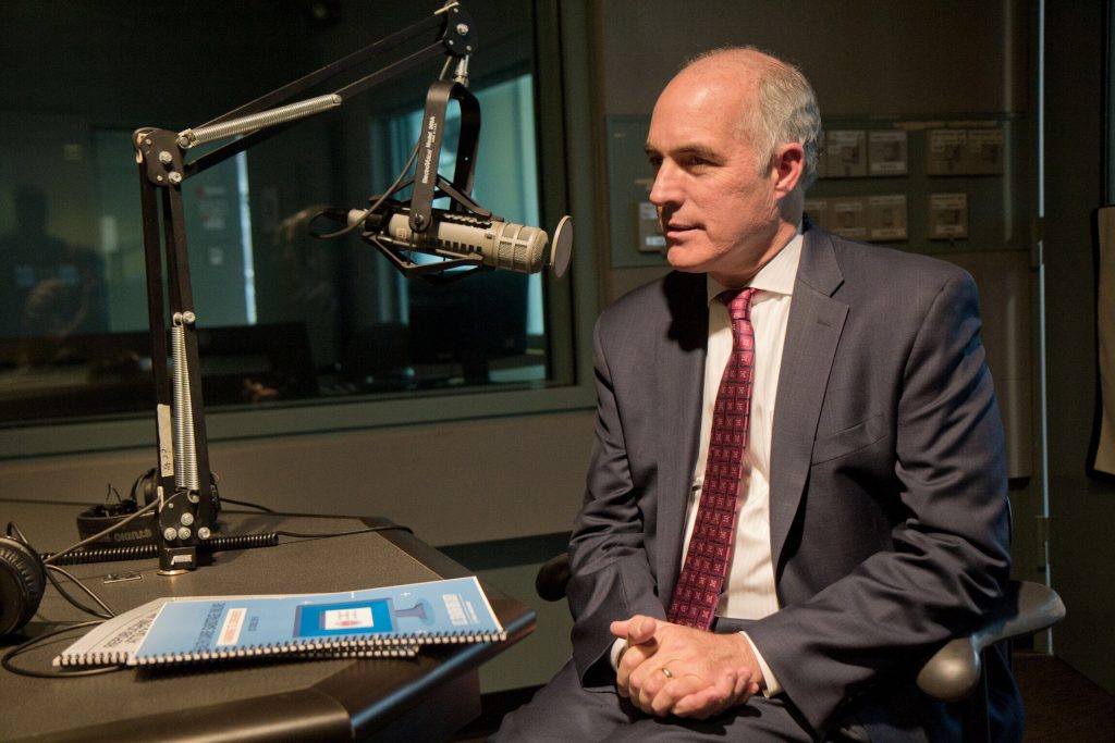 Image from iOS (1) U.S. Senator Bob Casey at WHYY studios. (Kimberly Paynter/WHYY)
