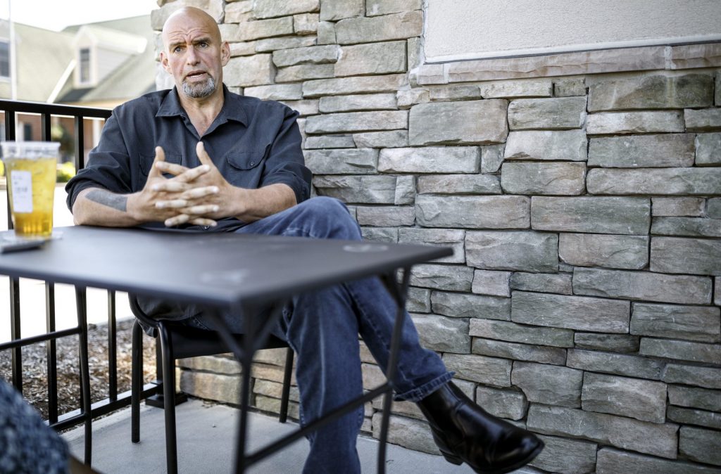 OTWR6BVHJFBLFAAOPS4F3I4KCU-1920×1263 Lt. Gov. John Fetterman. While being interviewed at a Starbucks in York, September 18, 2019. (Dan Gleiter / PennLive)