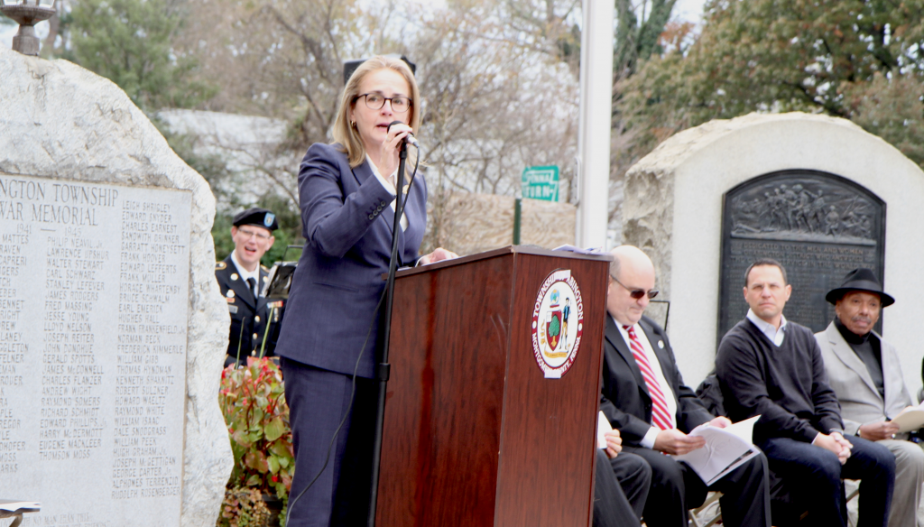 dean2 Pa. Congresswoman Madeleine Dean wants to address a growing complaint among service members about aggressive debt collectors. (Ximena Conde/WHYY)