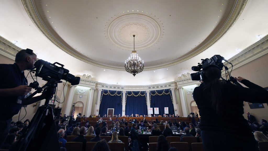 Fiona Hill, the National Security Council’s former senior director for Europe and Russia, and David Holmes, an official from the U.S. Embassy in Ukraine, testified in the House impeachment inquiry Thursday. Fiona Hill, the National Security Council's former senior director for Europe and Russia, and David Holmes, an official from the U.S. Embassy in Ukraine, testified in the House impeachment inquiry Thursday. (Matt McClain/Pool/Getty Images)