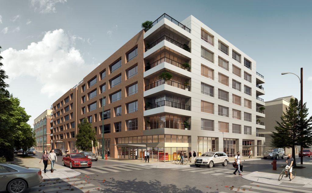 1100 WHARTON RENDERING LEAD An artist's illustration shows an apartment development planned for 1100 Wharton St. (Courtesy Alterra Property Group)