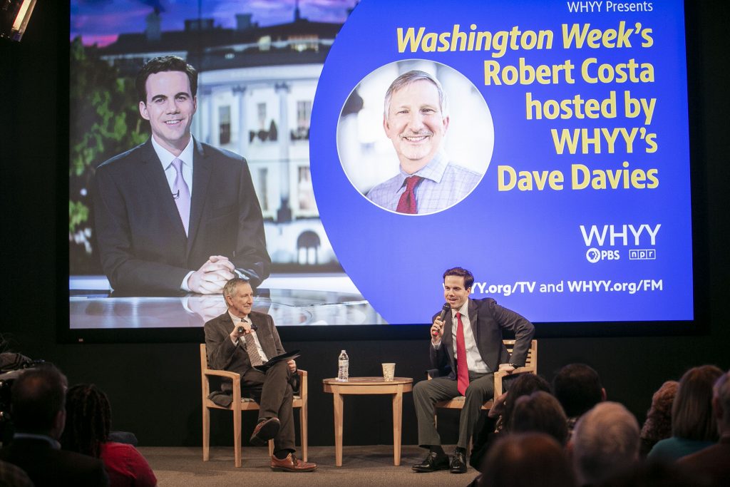 Political leaders talk tax break Washington Week and national political reporter for The Washington Post, Robert Costa speaks with Fresh Air's Dave Davies at WHYY. (Miguel Martinez/WHYY)