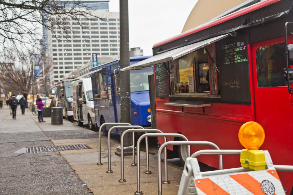 2019 12 10 k paynter food trucks 33rd market-5 City Council will vote Thursday on whether to ban food trucks near Drexel University's campus. (Kimberly Paynter/WHYY)