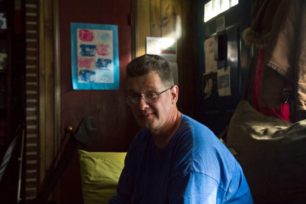 2019 12 11 k paynter pes refinery employee-2 (1) Robert Campbell was a PES refinery lab tech before being laid off in June. He was recently hired as a truck driver. (Kimberly Paynter/WHYY)