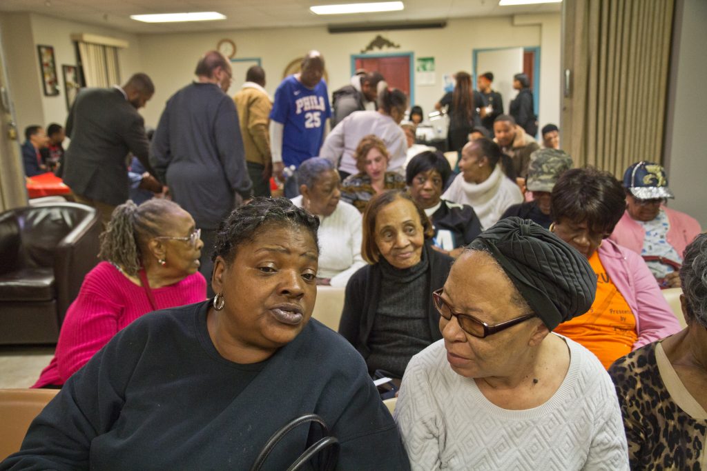 2019 12 18 k paynter 190th special meeting Residents of the 190th district came to a senior housing community room in West Philadelphia to talk about their hopes for the special election in February. (Kimberly Paynter/WHYY)