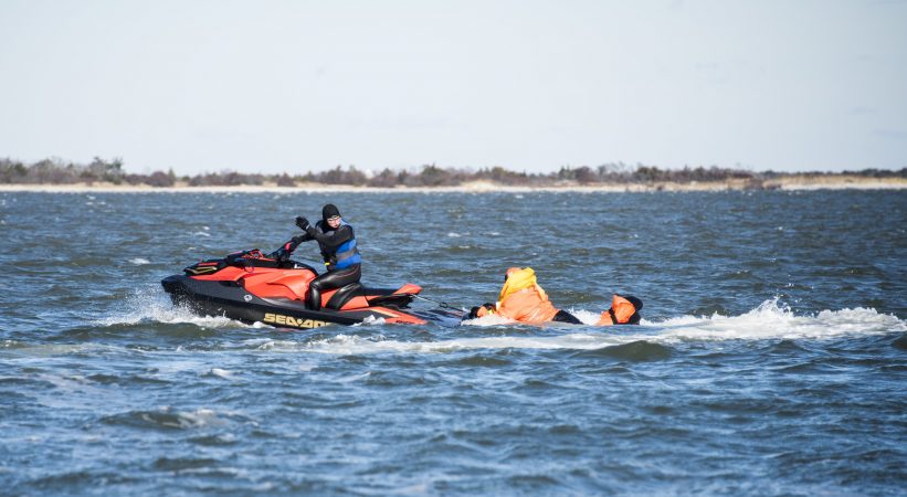 Jet ski rescue during SERE training. (U.S. Air Force photo by Senior Airman Ariel Owings)