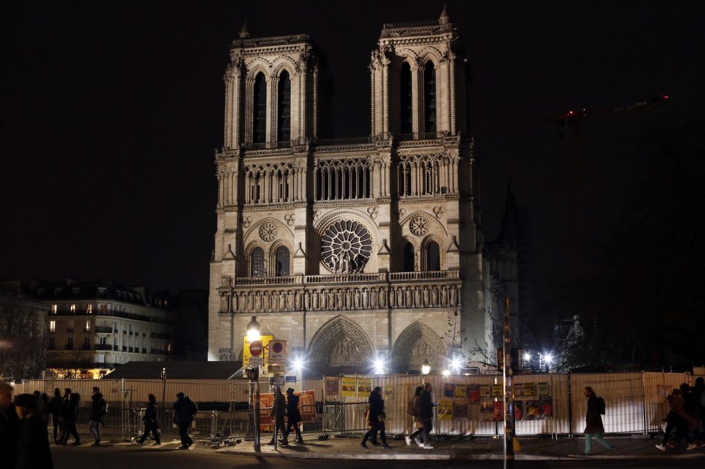 France Notre Dame Notre Dame cathedral is pictured in Paris, Tuesday, Dec. 24, 2019. (Thibault Camus/AP Photo)