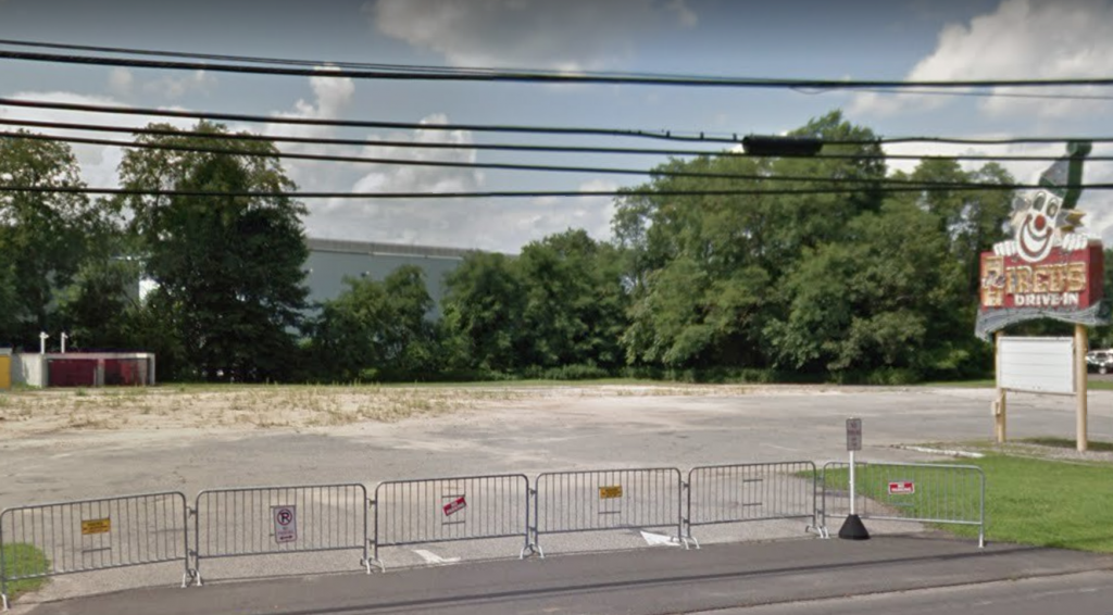 Screen Shot 2019-12-01 at 2.54.47 PM Officials say a clown sign that has smiled on motorists at a now-demolished New Jersey drive-in for two-thirds of a century will be preserved. (Google image)