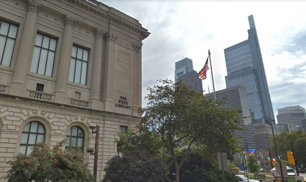 Screen Shot 2019-12-11 at 12.31.12 PM The Free Library of Philadelphia Parkway Central branch. (Google Maps)