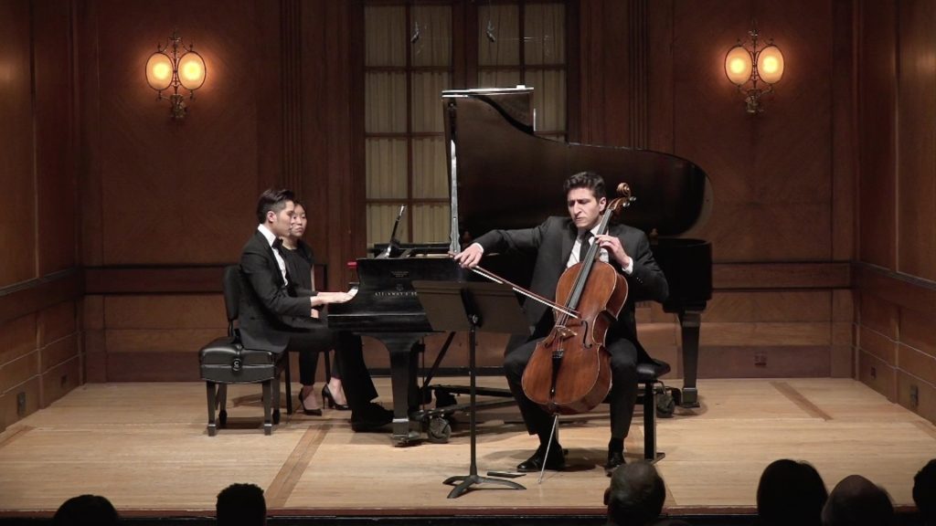 curtis1410 Curtis students Joshua Halpern, cello; Jiacheng Xiong, piano