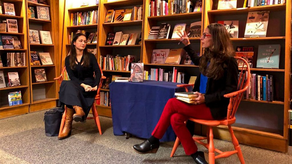 pennbookcenter-peoplesbooksculture-01crop Dr. Amber Abbas and Dr. Shandana Khan speak at a PBC event in mid-November. (Instagram / @pennasiancenter)