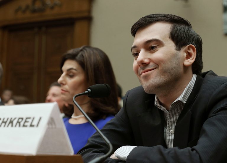 Martin Shkreli, former CEO of Turing Pharmaceuticals, appeared before the House Oversight Committee during a contentious hearing on drug pricing on Feb. 4, 2016. (Mark Wilson/Getty Images)