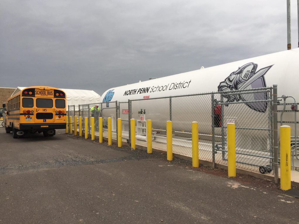 unnamed More and more school districts are adding propane buses to their fleets and switching from diesel. They cite financial and environmental benefits. (Dana Bate/WHYY)