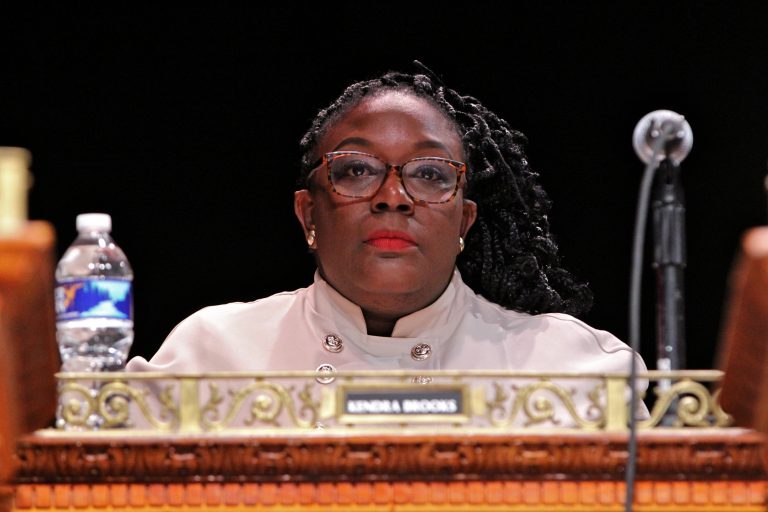 Philadelphia City Councilmember Kendra Brooks. (Emma Lee/WHYY)