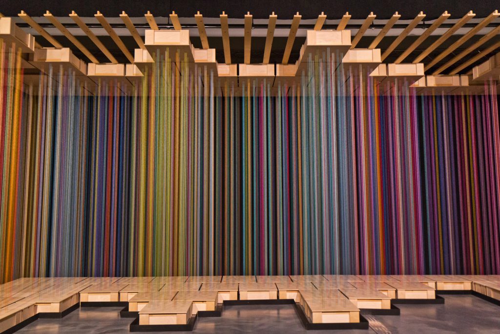 2020 1 22 k paynter wonderspaces “Sweet Spot” by Indiana bases artists Shawn Causey and Mark Daniell at Wonderspaces in Philadelphia’s Fashion District. (Kimberly Paynter/WHYY)