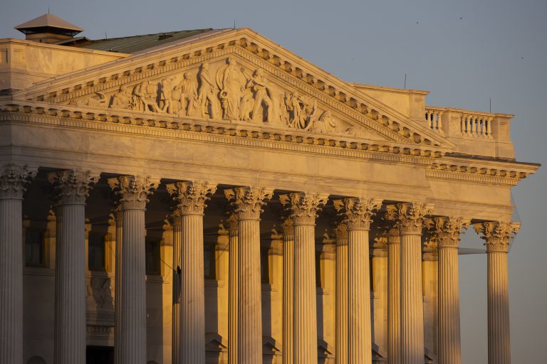 The Senate side of the U.S. Capitol