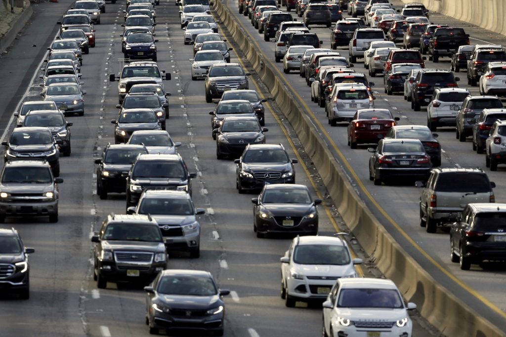 Regional Climate Plan Both sides of a highway jam-packed with cars