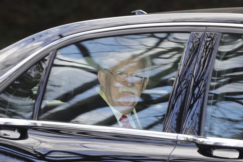 John Bolton Former National security adviser John Bolton leaves his home in Bethesda, Md. Tuesday, Jan. 28, 2020. (AP Photo/Luis M. Alvarez)