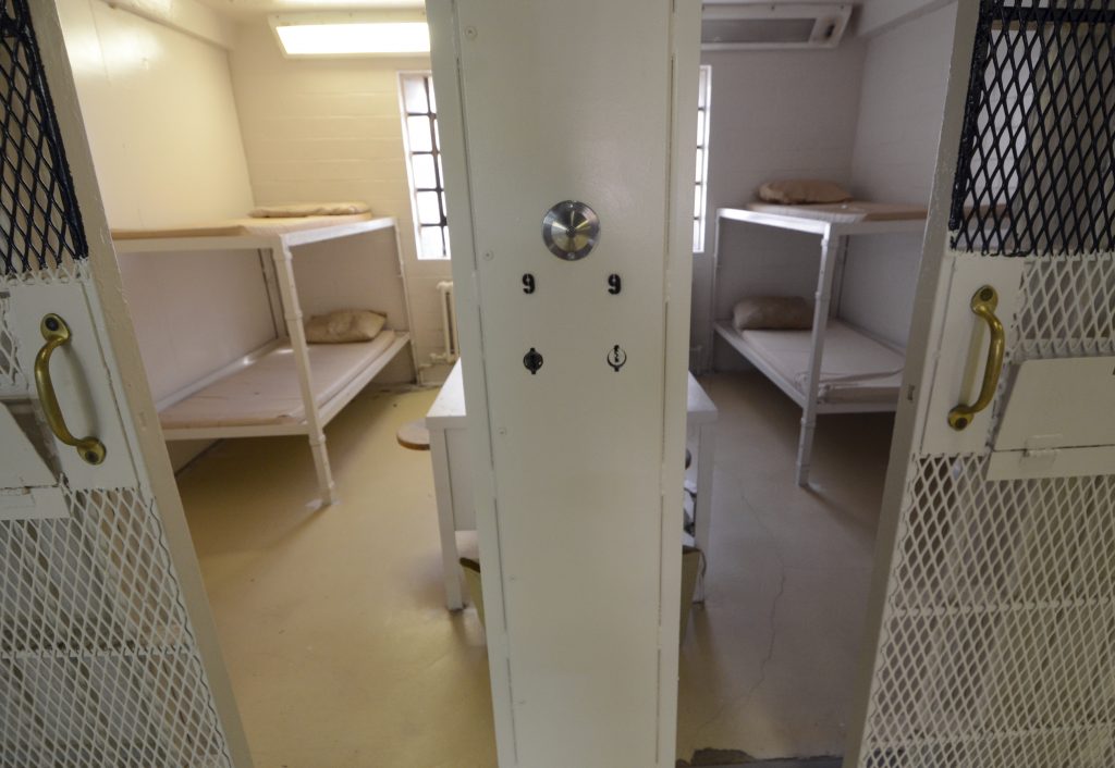 Camp Hill Prison Pennsylvania Cells are shown in a newly cleared wing at the State Correctional Institution at Camp Hill, Pennsylvania. (AP Photo/Marc Levy)