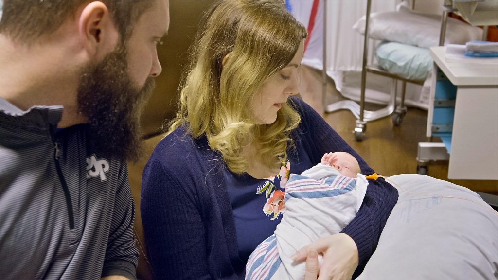 Gobrecht Photos for PR-19 Jennifer Gobrecht holds her son, Benjamin, the eighth baby born in the United States from a transplanted uterus. (Courtesy of Penn Medicine)