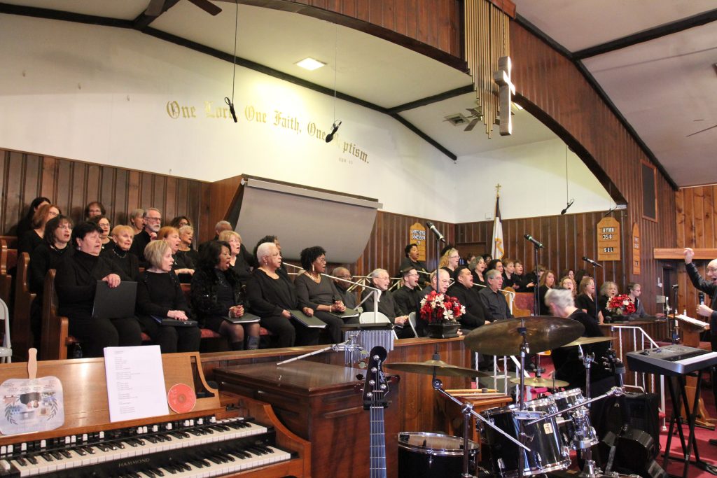 IMG_1474 The Camden County-based Unity Choir has become a way to defy what many feel is mounting hatred towards the Black and Jewish communities. (Ximena Conde/WHYY)