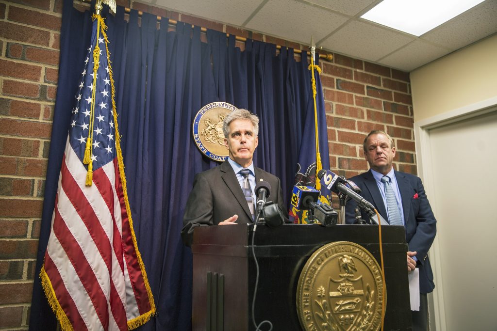 IMG_2203 State Rep. Scott Conklin is seeking a Democratic nomination to run for the open state auditor general’s office in 2020. (Min Xian/Keystone Crossroads)