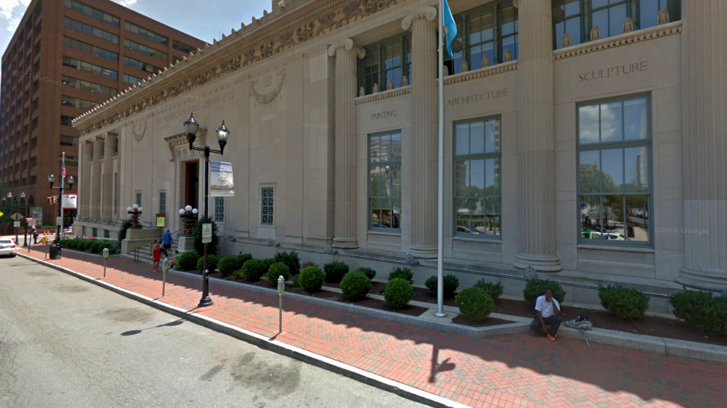 Screen Shot 2020-01-02 at 1.29.48 PM the outside of Wilmington Public Library
