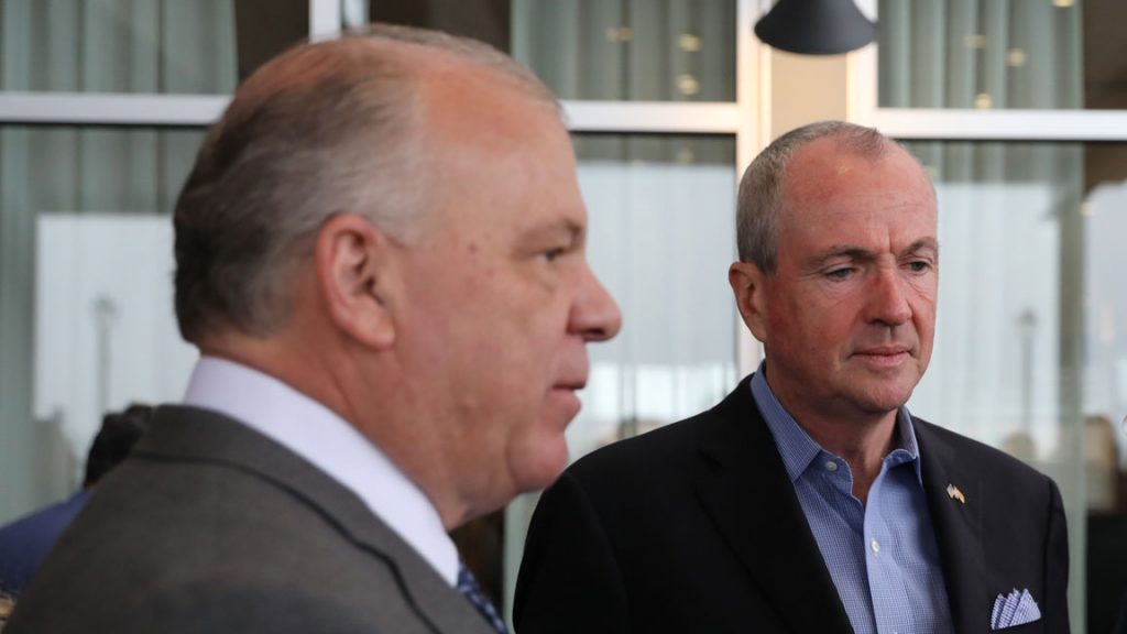 Are Gov. Phil Murphy, right, and Senate President Steve Sweeney on a collision course over issues in education? (Edwin J. Torres/ Governor's Office)
