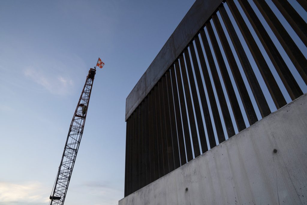 A new section of the border wall is seen in November 2019 south of Donna, Texas. Trump’s 576-mile border wall is expected to cost nearly $20 million per mile, which is more expensive than any other wall under construction in the world. A new section of the border wall is seen in November 2019 south of Donna, Texas. Trump's 576-mile border wall is expected to cost nearly $20 million per mile, which is more expensive than any other wall under construction in the world. (Verónica G. Cárdenas for NPR)