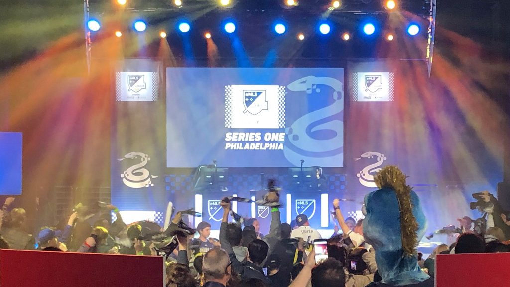 esports-jayajayi-union-01crop Union Transfer was rocking for the eMLS Series One livestream. (Matthew Pitts/Whyy)