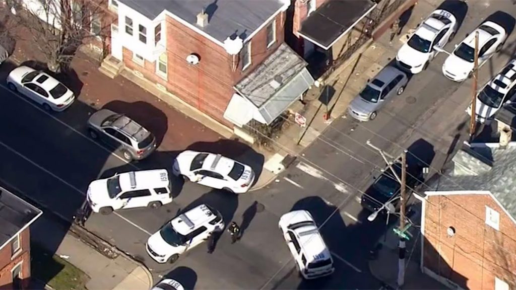 frankfordshooting-overview-nbc The scene in Frankford during the short but fatal gun battle (NBC10)