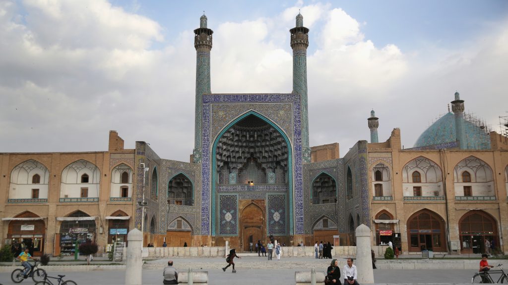 The Unesco-listed cultural site Naqsh-eJanan Square in Isfahan, Iran, in 2014, known for its immense mosques, picturesque bridges and ancient bazaar. The Unesco-listed cultural site Naqsh-eJanan Square in Isfahan, Iran, in 2014, known for its immense mosques, picturesque bridges and ancient bazaar. (John Moore/Getty Images)