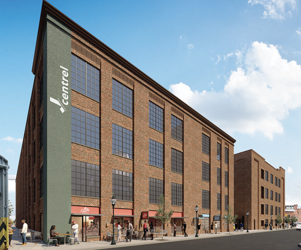 J-Centrel by Shift Capital Shift Capital is redeveloping this former textile mill on Kensington Avenue into affordable workspaces, residences, and retail space. Telehealth will be one amenity offered to renters. (Shift Capital)