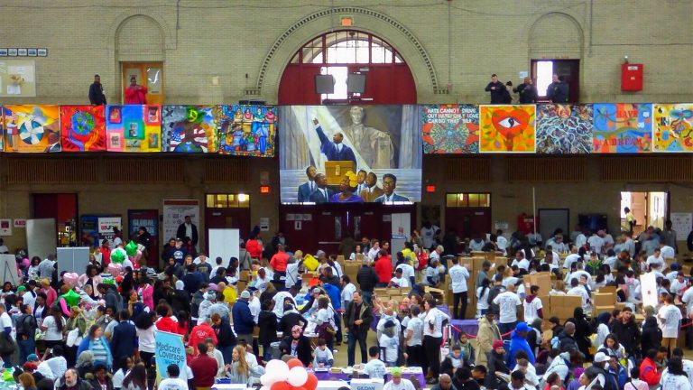 The scene at Girard College on MLK Day in 2018.