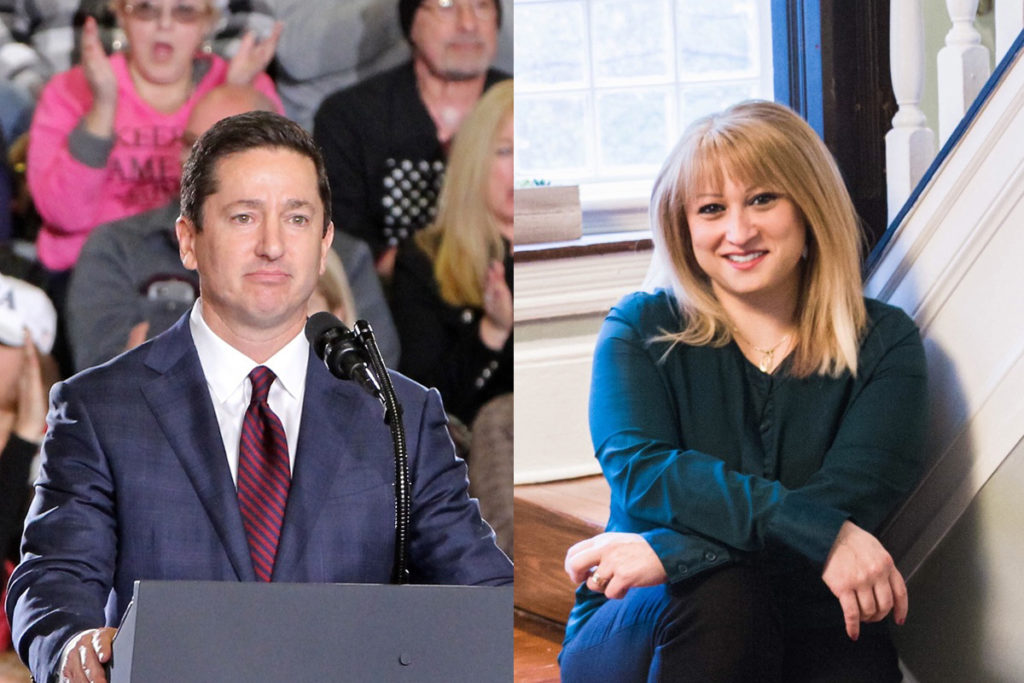 richter gibbs Republican candidates for U.S. Congress in New Jersey's 3rd Congressional District David Richter and Kate Gibbs. (Richter, WHYY file photo/Gibbs, provided by the candidate)